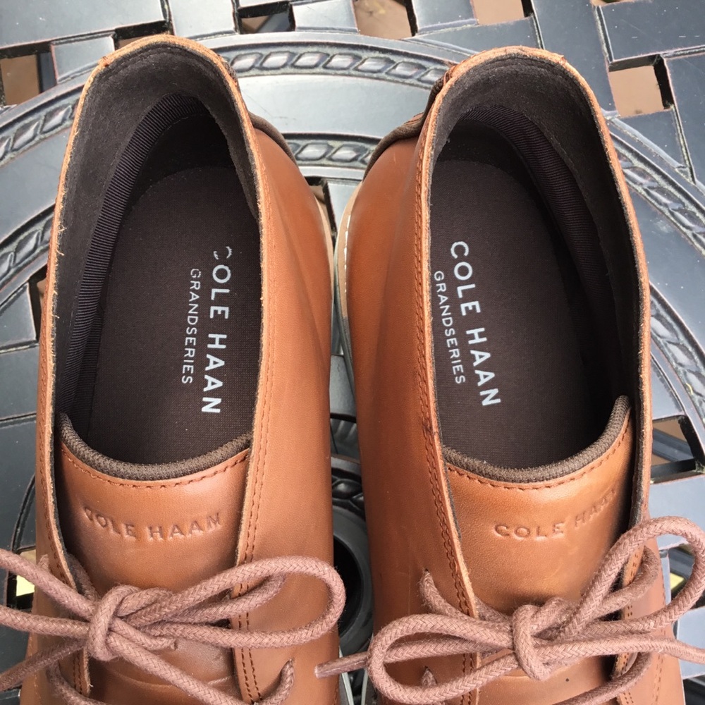 Cole Haan Men's Cognac Leather Chukka Boots - Picture 9 of 9